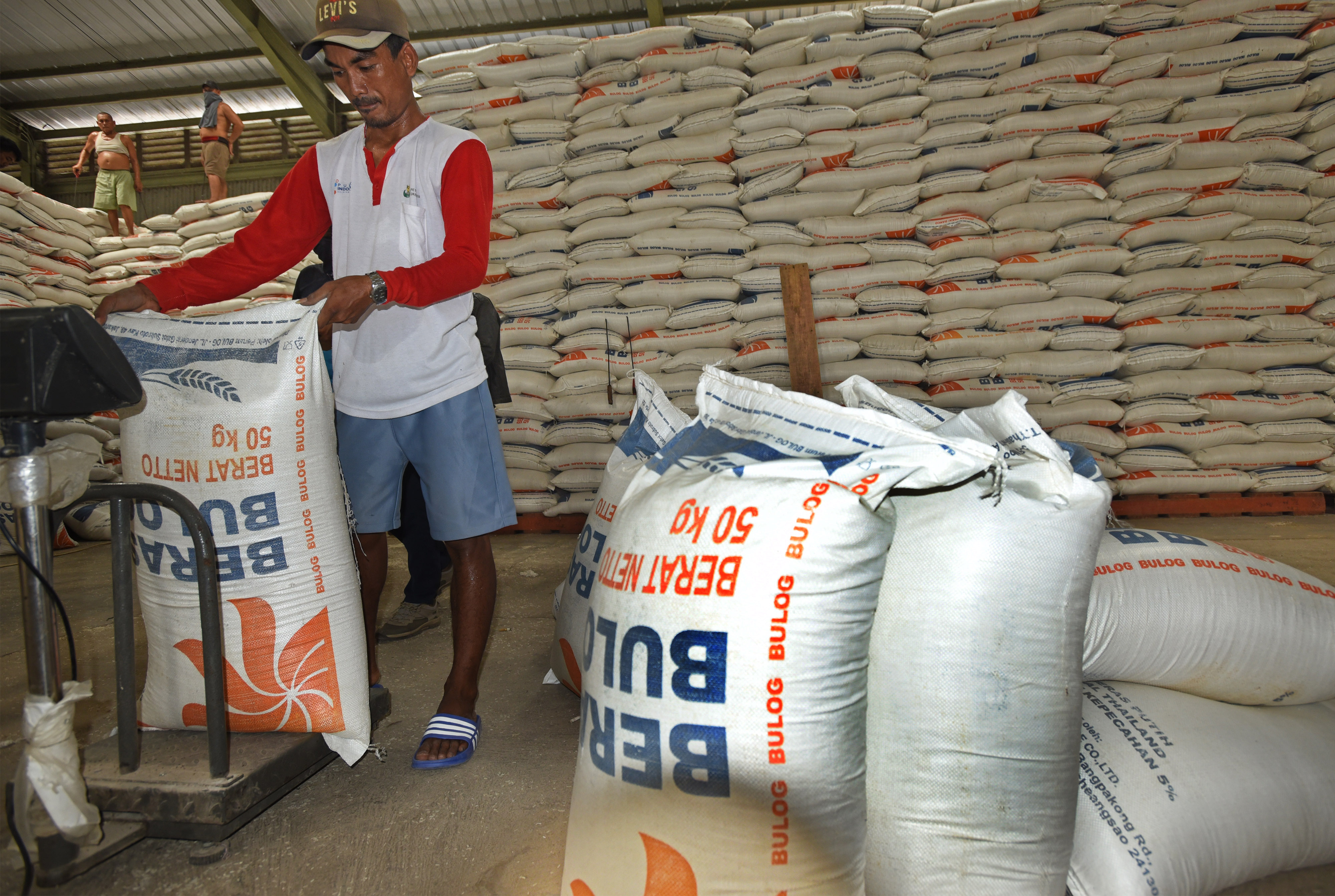 Ilustrasi: tumpukan beras