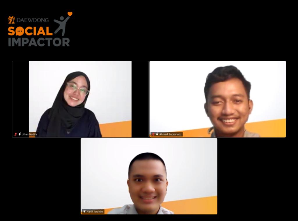 Mereka adalah mahasiswa finalis Daewoong Social Impactor, sebuah program duta mahasiswa untuk mengedukasi masyarakat terkait kesehatan.