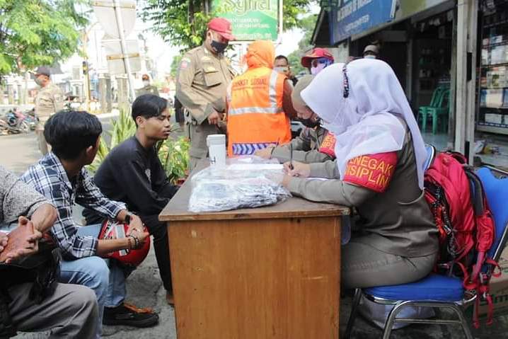 Satpol PP Kerap Gelar Operasi Yustisi Cegah Covid-19