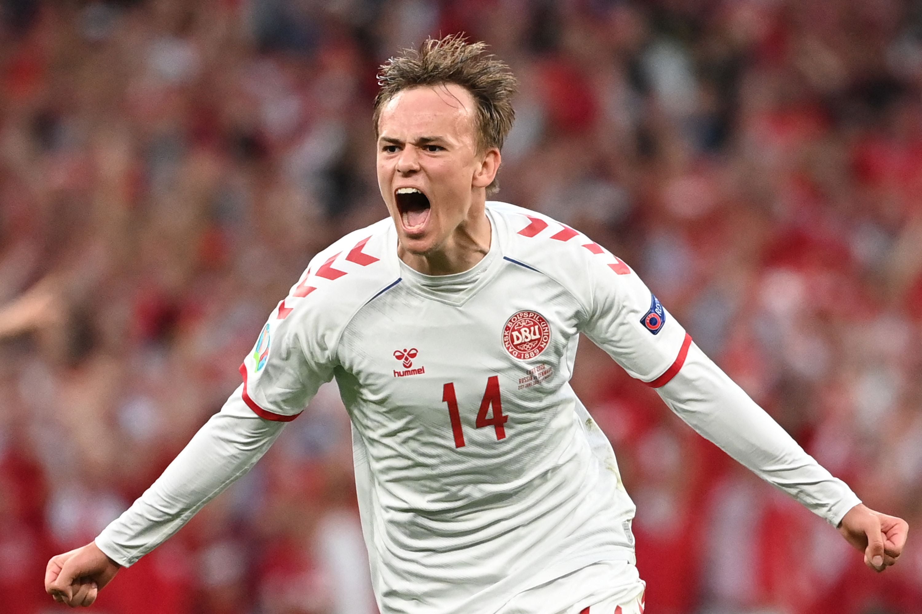 Gelandang timnas Denmark Mikkel Damsgaard