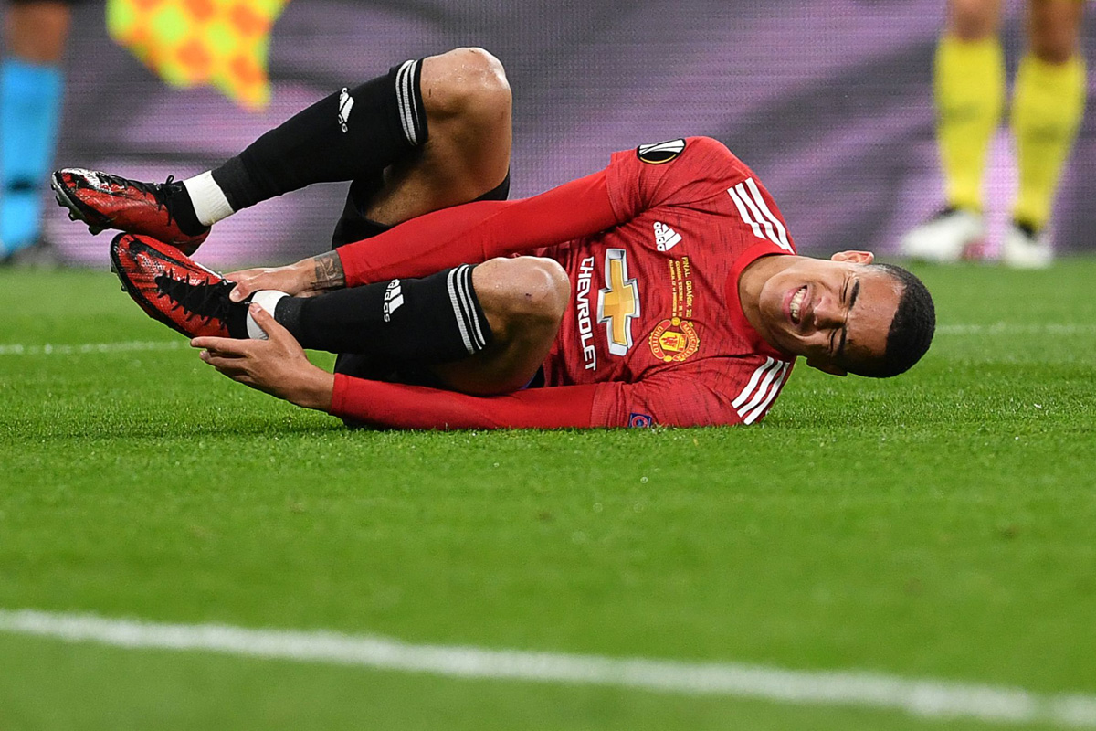 Striker Manchester United Mason Greenwood batal bela timnas Inggris di EURO 2020. 