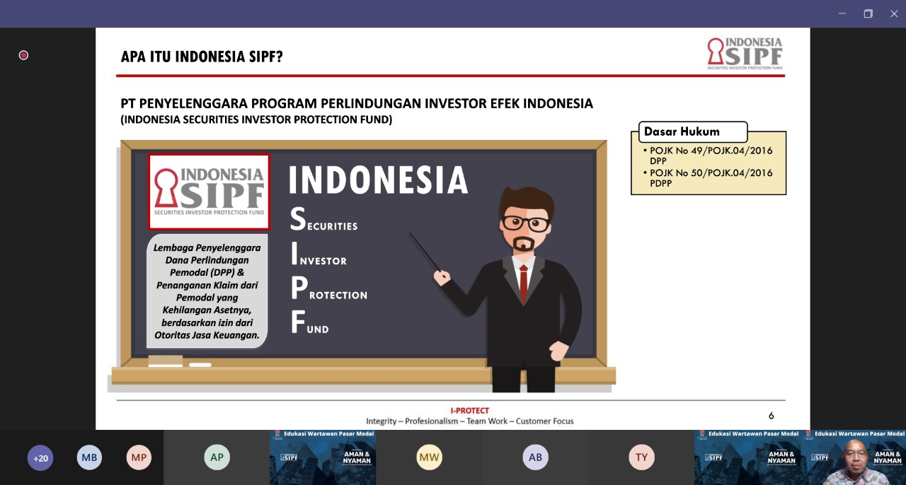 Acara Edukasi Wartawan bersama Indonesia SIPF tentang investasi di Pasar Modal.