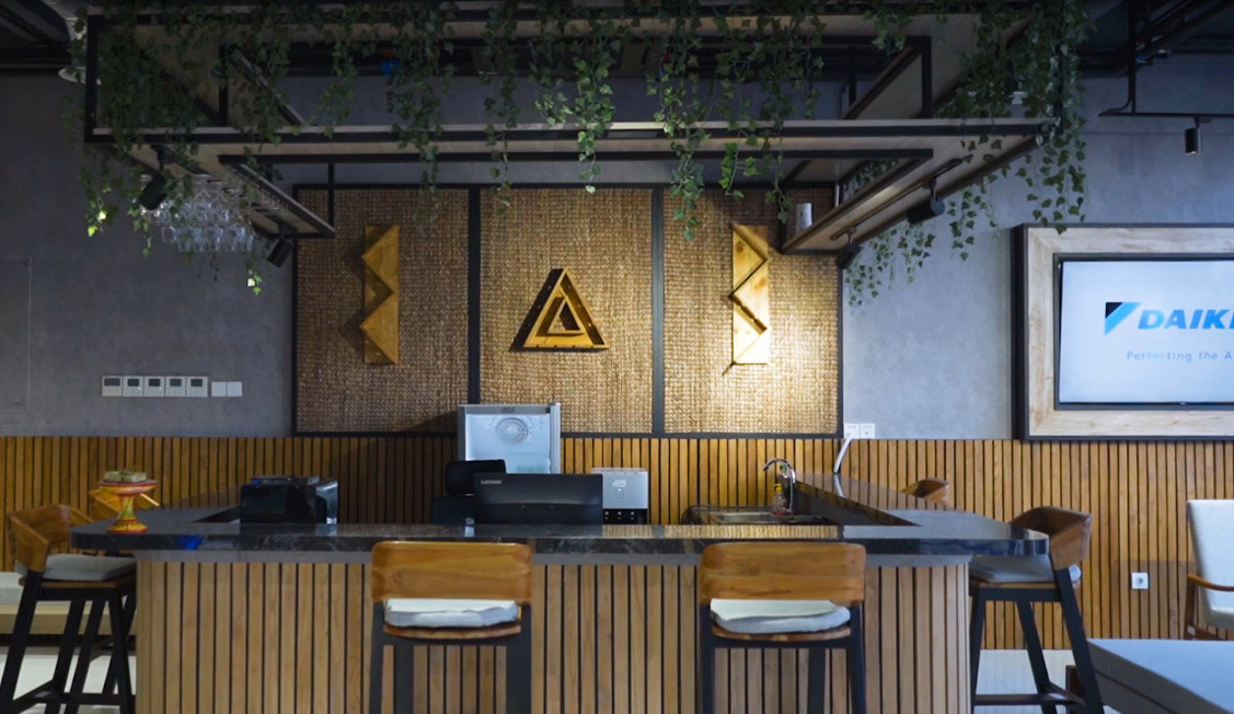 Salah satu ruang di kantor Daikin Indonesia cabang Bali. 