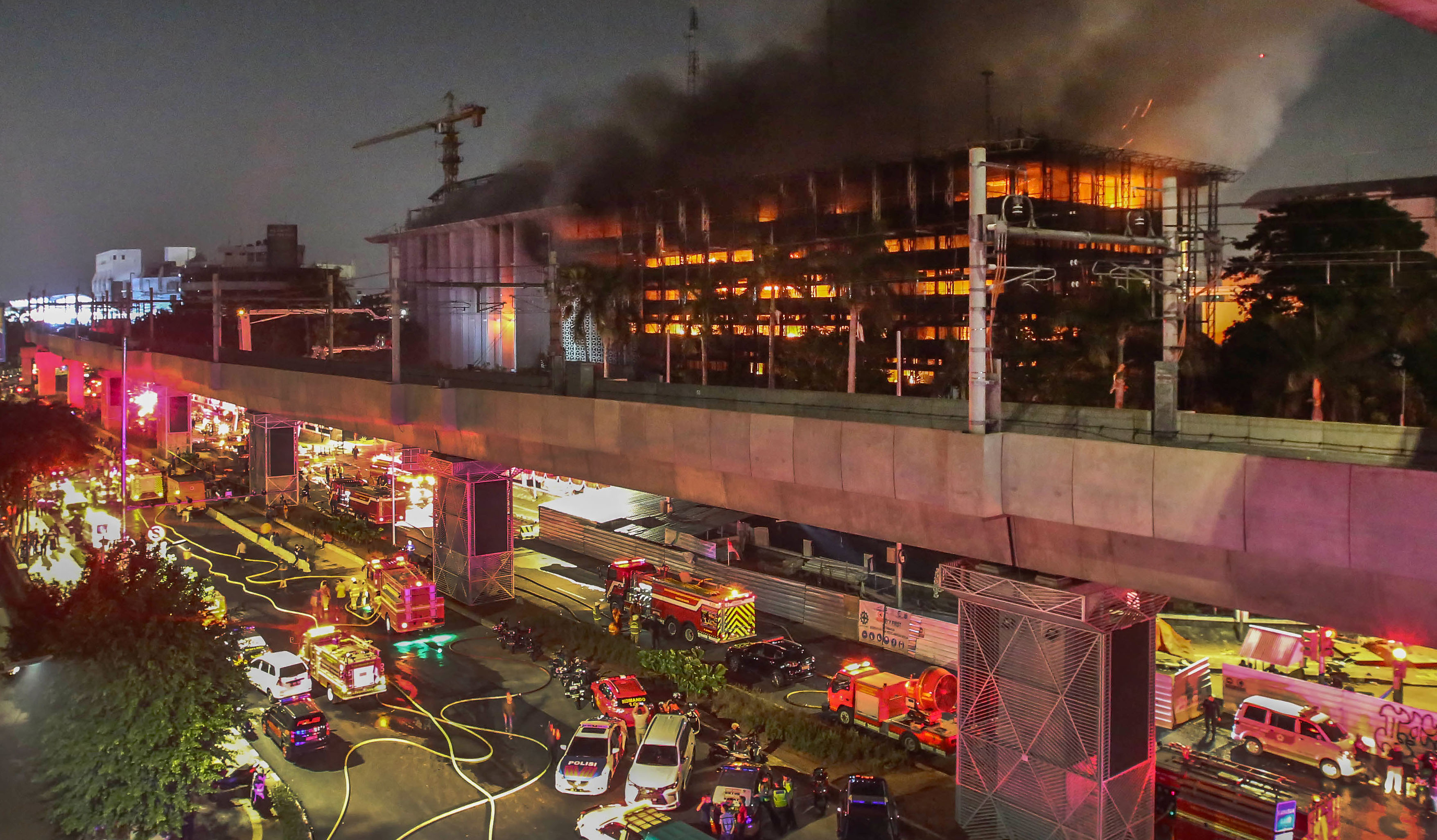 Gedung Utama Kejaksaan Agung (Kejagung) RI terbakar pada Agustus tahun lalu.