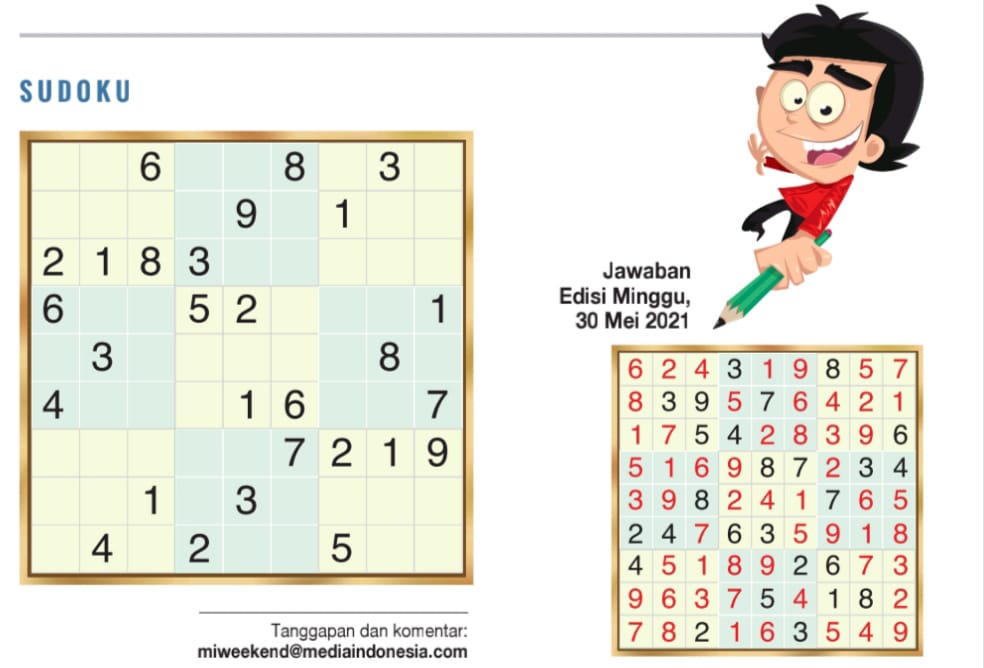Sudoku Edisi 06 Juni 2021