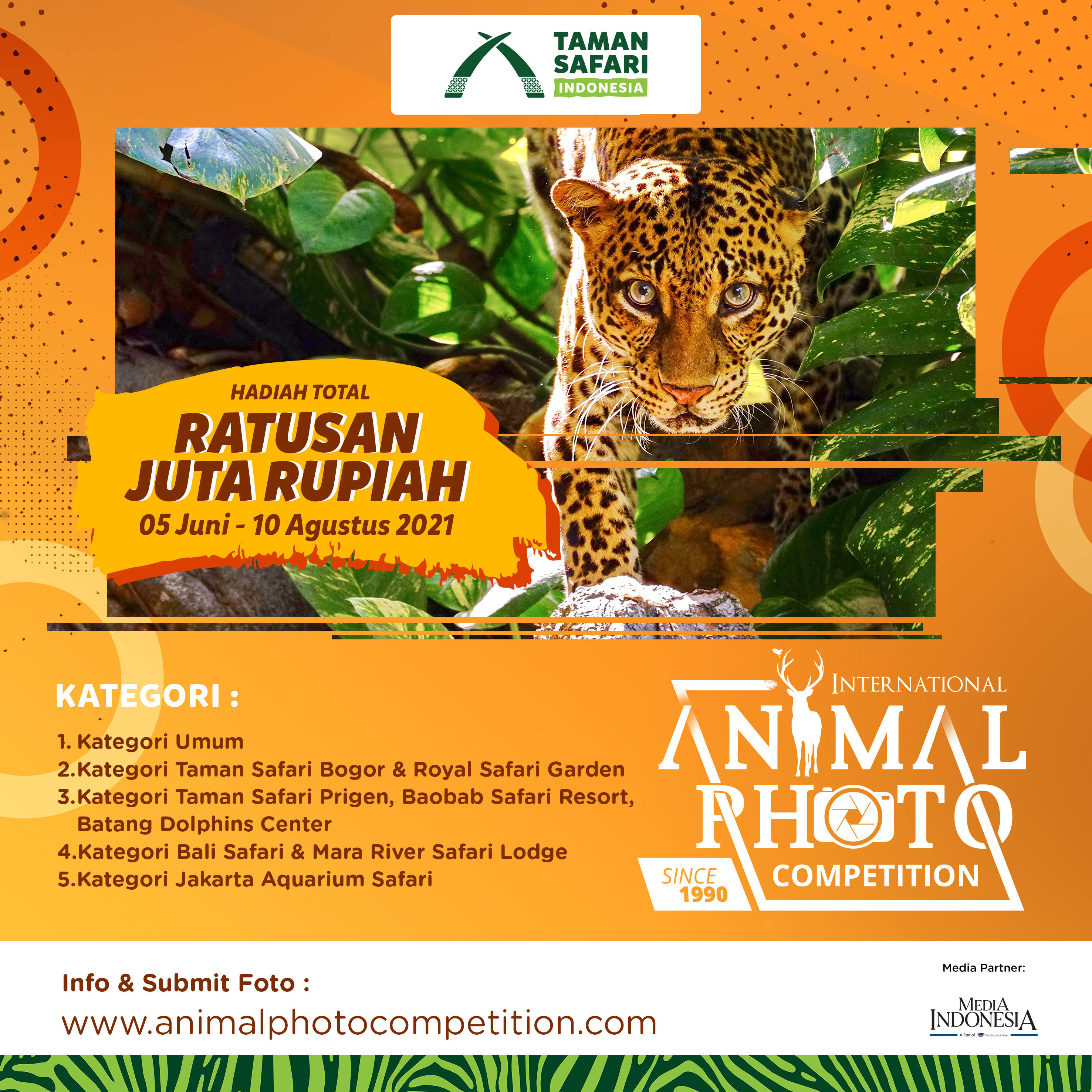 ‘International Animal Photo Competition (IAPC) 2021’ kembali hadir dengan hadiah ratusan juta rupiah.
