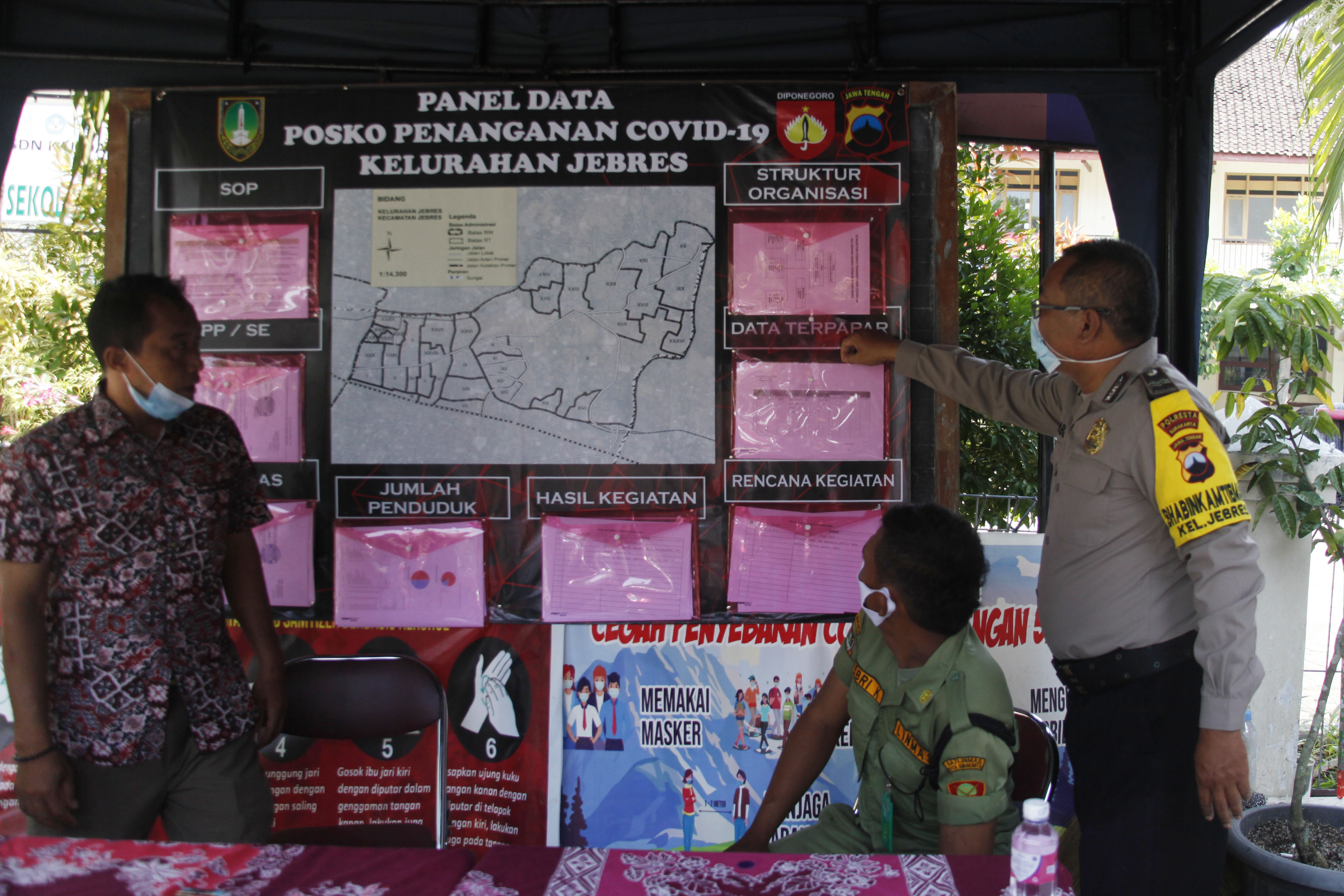 Ilustrasi posko covid-19