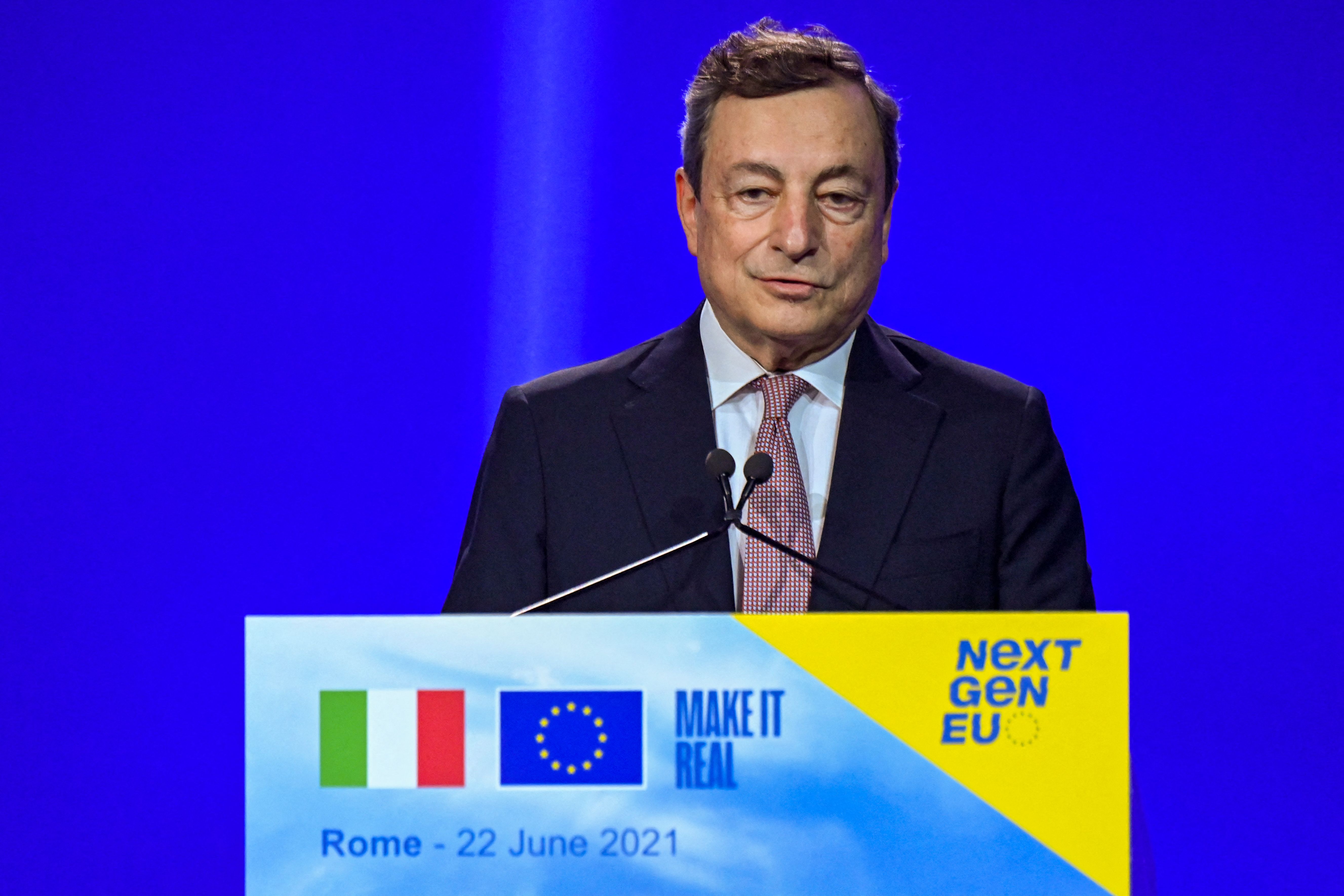Perdana Menteri Italia Mario Draghi