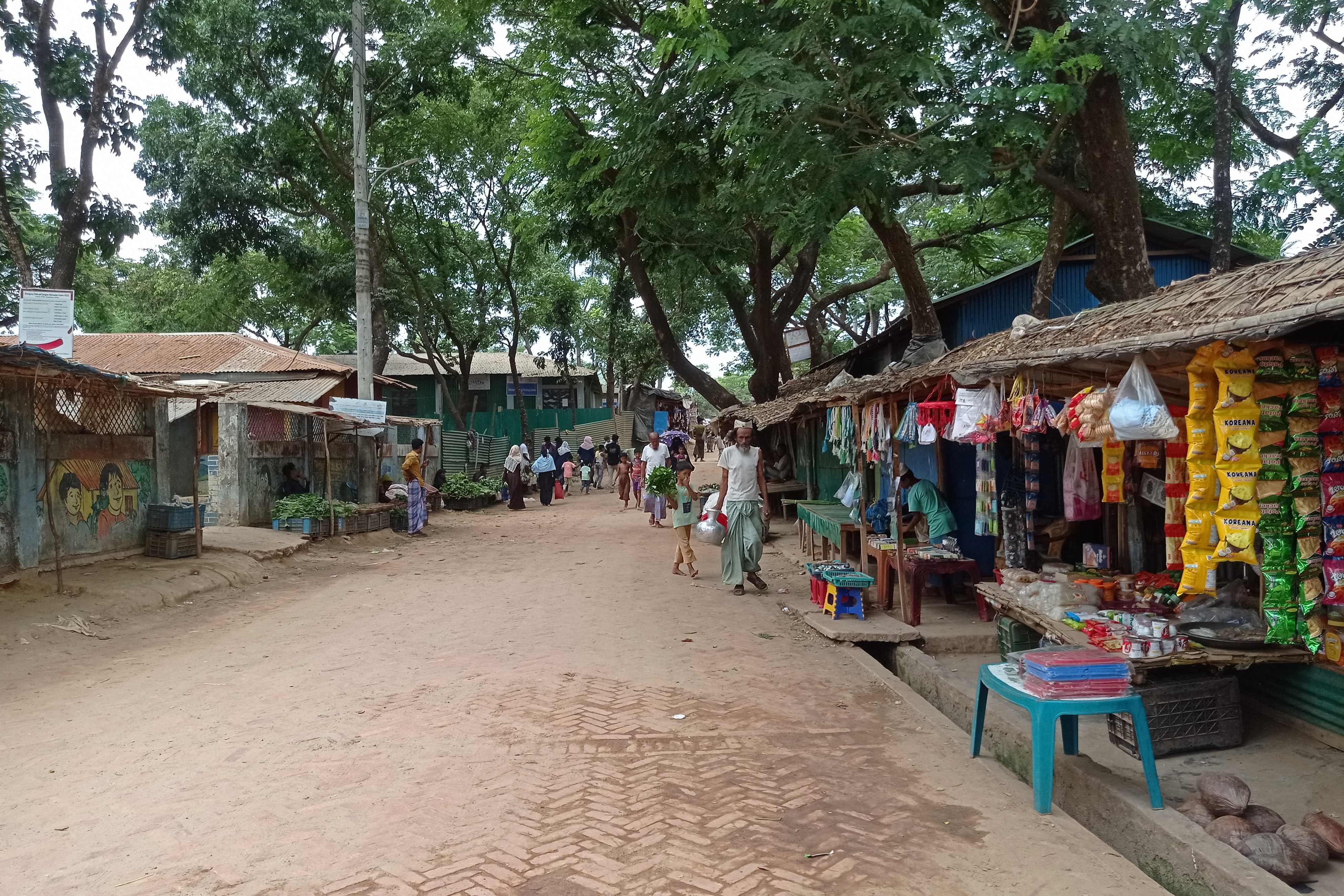 Wilayah kamp penampungan pengungsi Rohingya asal Myanmar di Ukhia, Bangladesh.