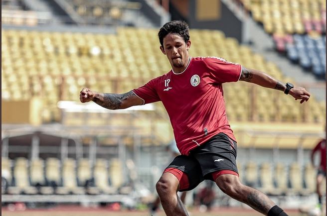 Irfan Bachdim ambil bagian dalam sesi latihan PS Sleman