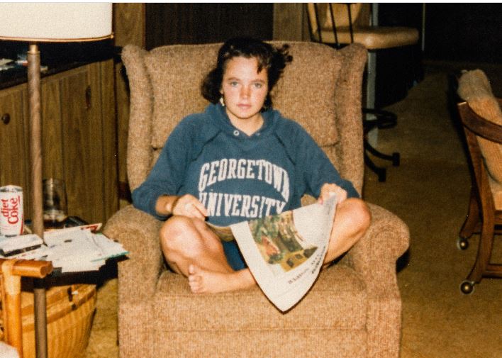 Penulis Michelle McNamara ketika masih remaja