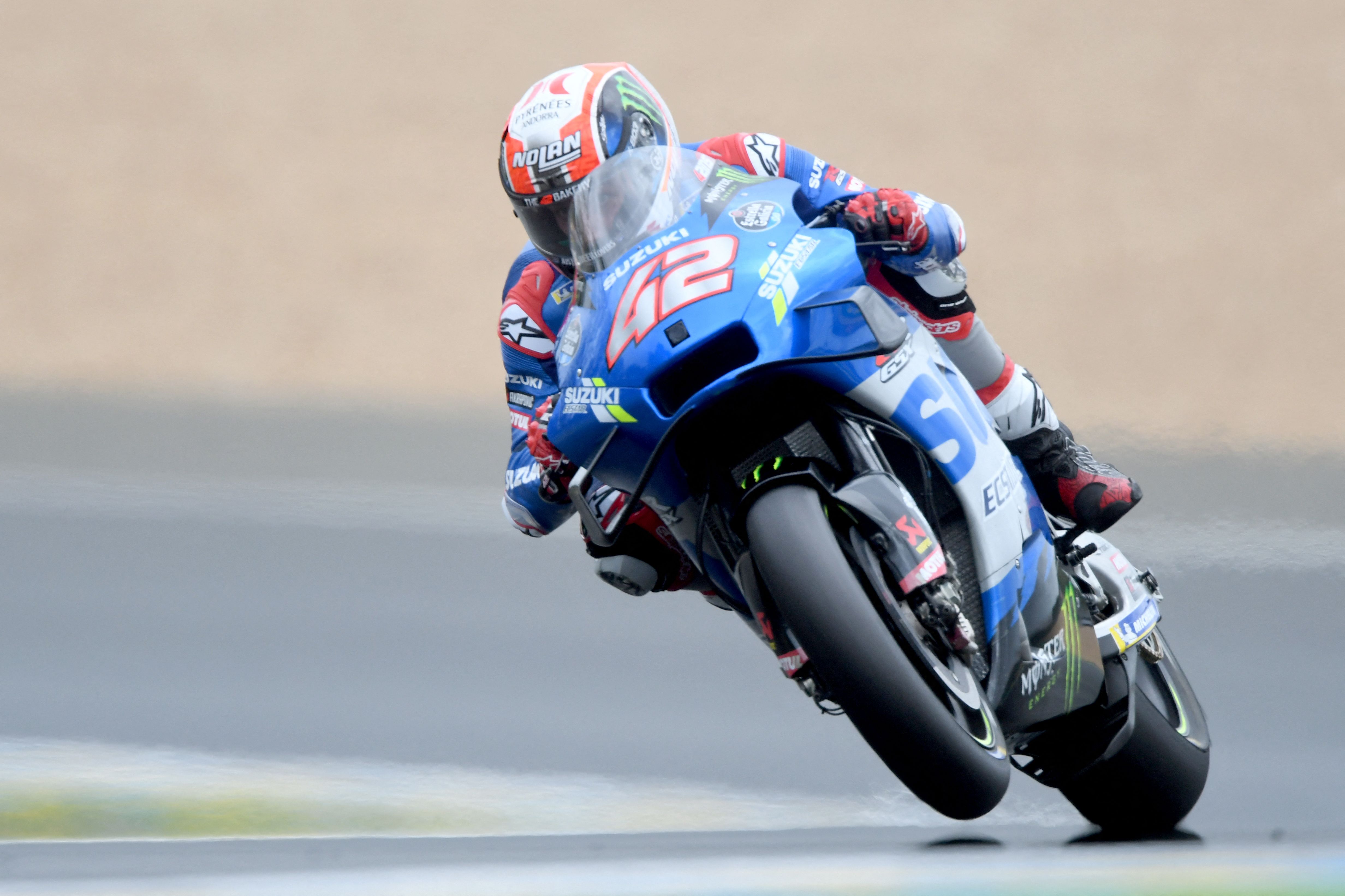 Pembalap Suzuki Ecstar Alex Rins