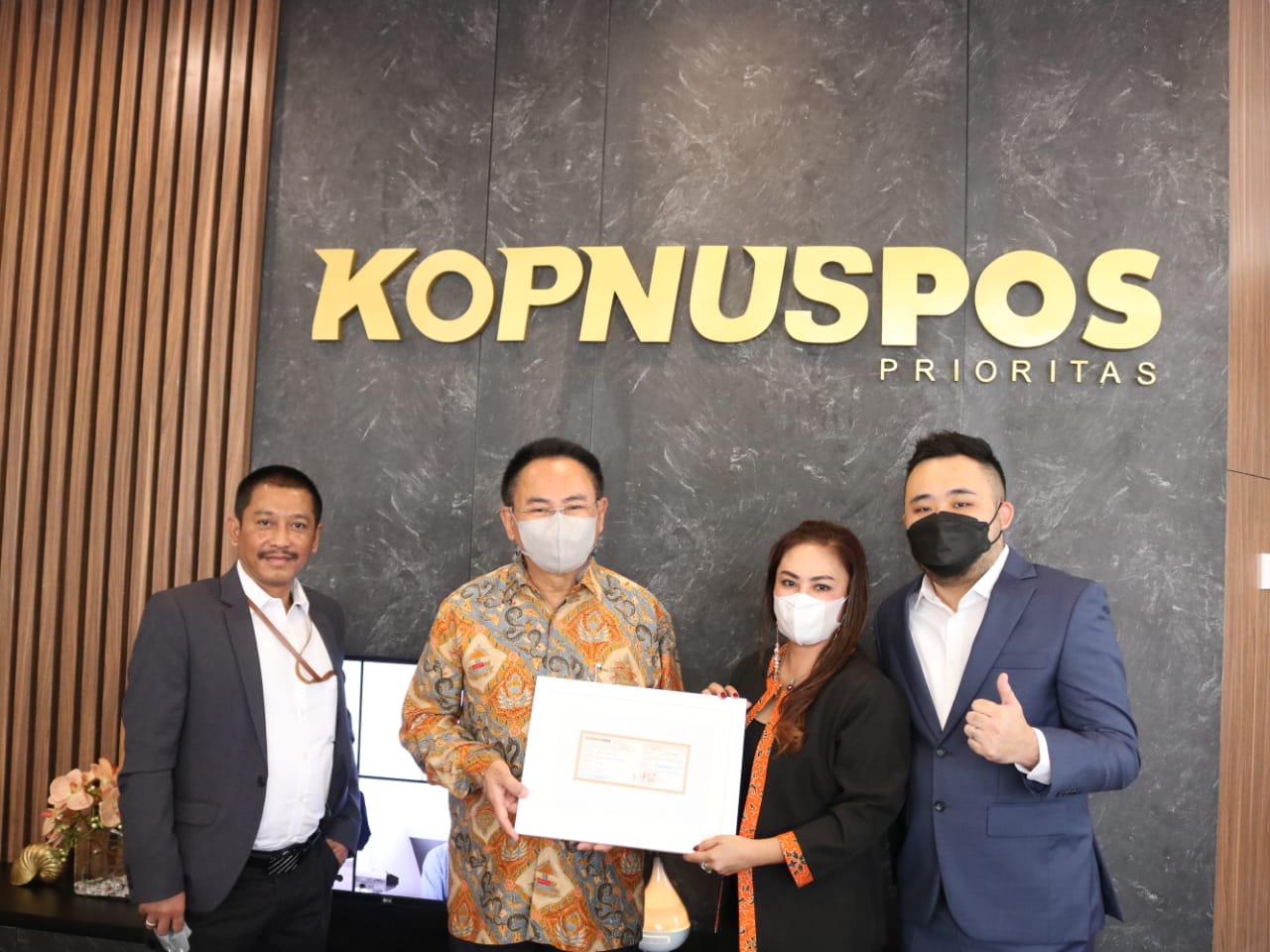 Acara pembukaan Rumah KOPNUSPOS Prioritas baru.