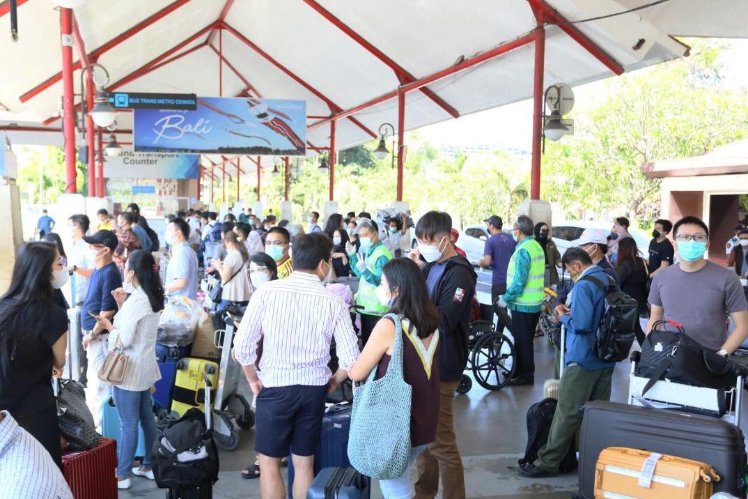 Suasana bandara Ngurah Rai Kamis (3/6/2021). 