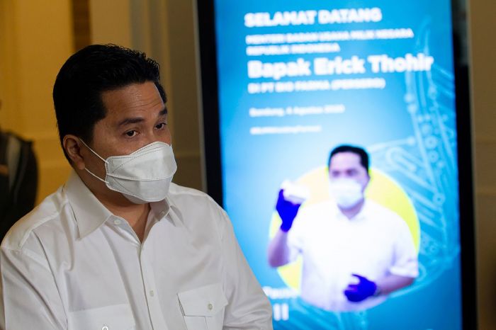 Menteri BUMN Erick Thohir