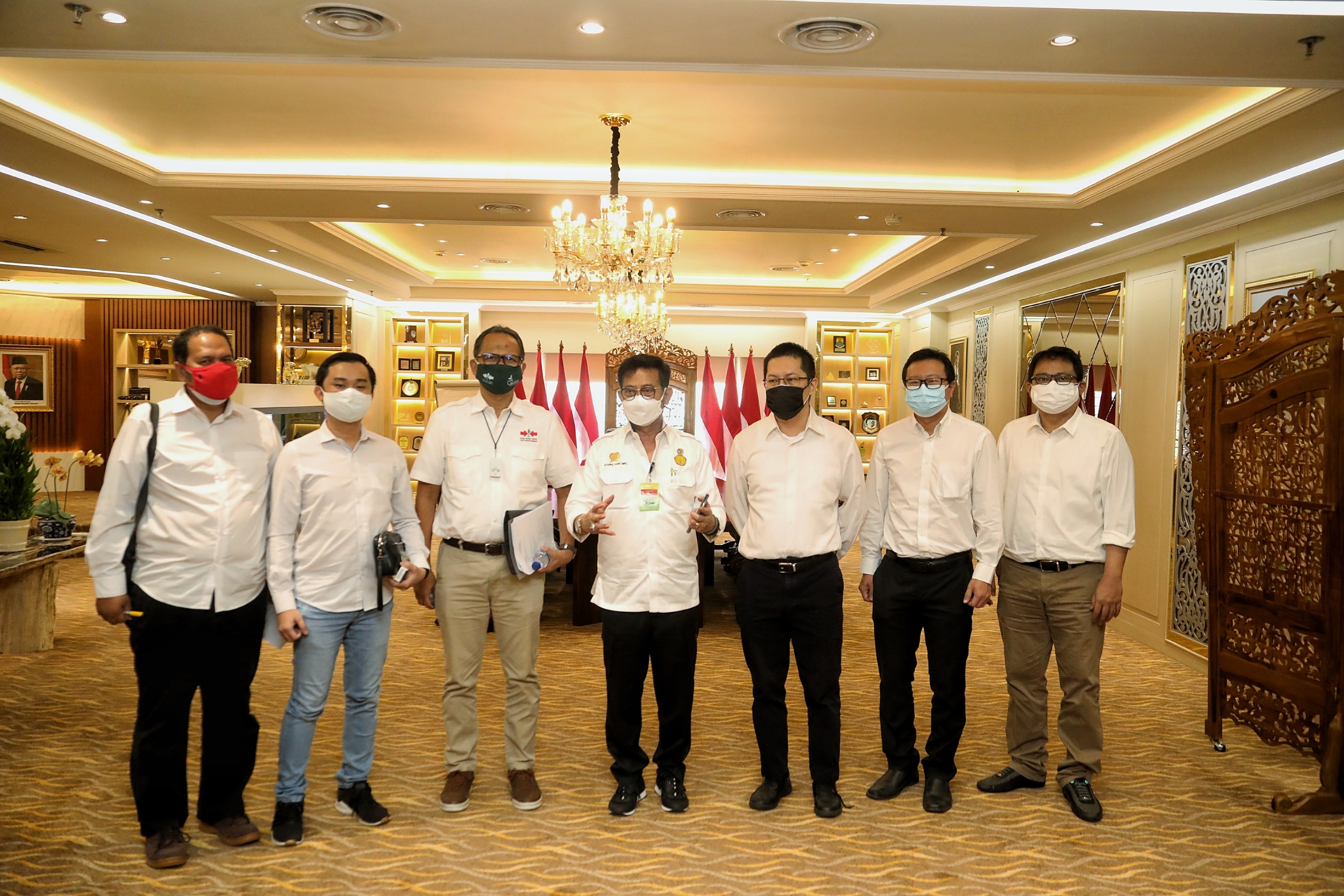 Mentan Syahrul Yasin Limpo (tengah).