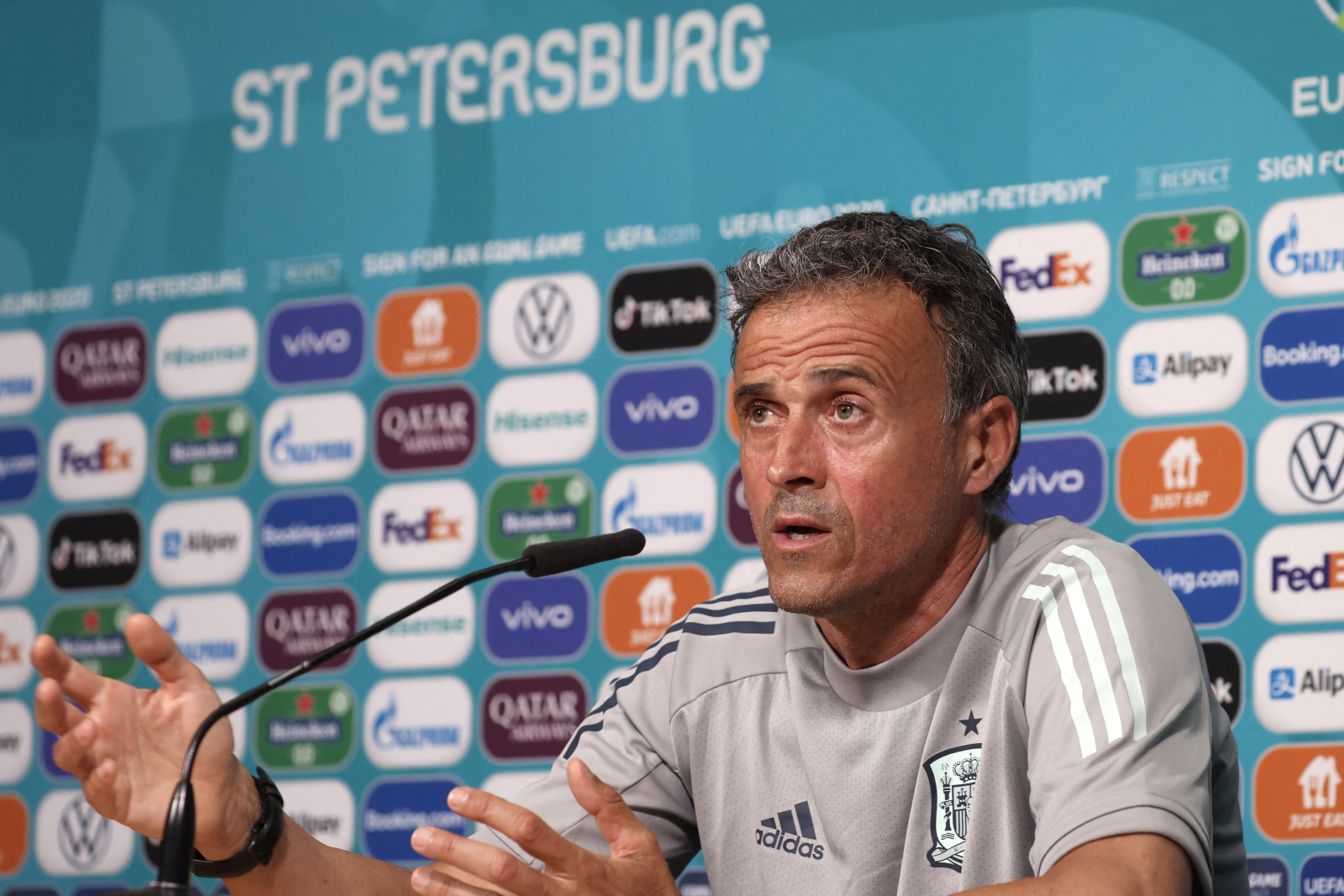 Pelatih timnas Spanyol Luis Enrique