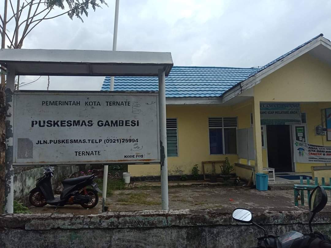Pelayanan Puskesmas Gambesi, Kota Ternate ditutup hingga 4 Juli 2021.