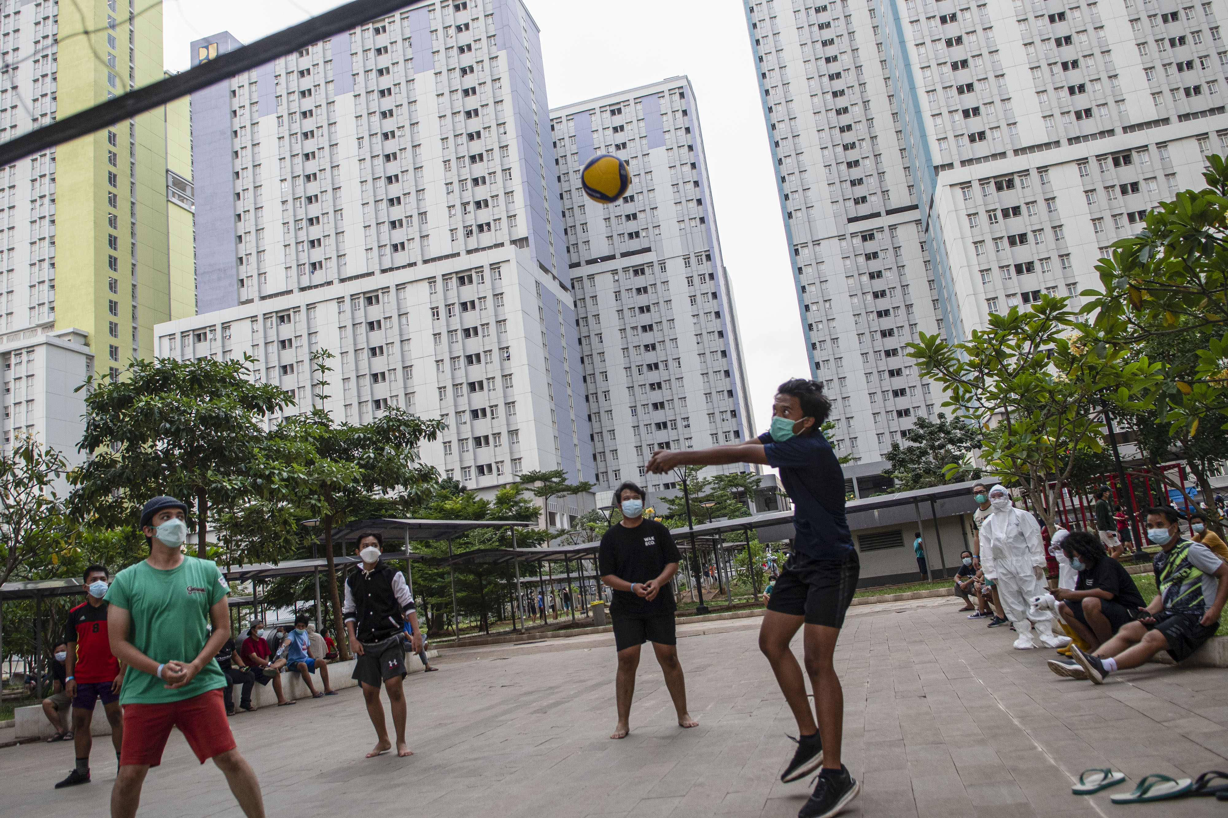 Kondisi di RS Darurat Wisma Atlet Kemayoran
