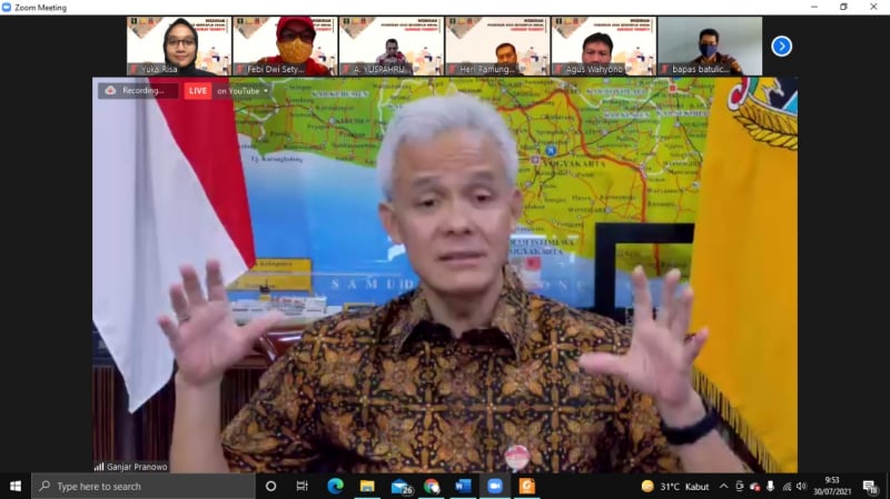 Gubernur Jawa Tengah Ganjar Pranowo