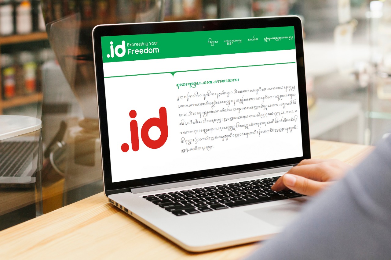 Ilustrasi aksara di dunia maya.