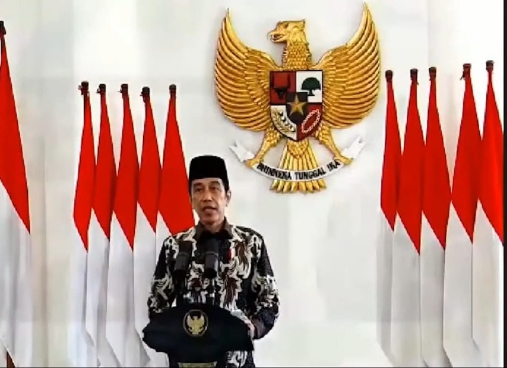 Presiden Joko Widodo saat berada di Istana Negara. 