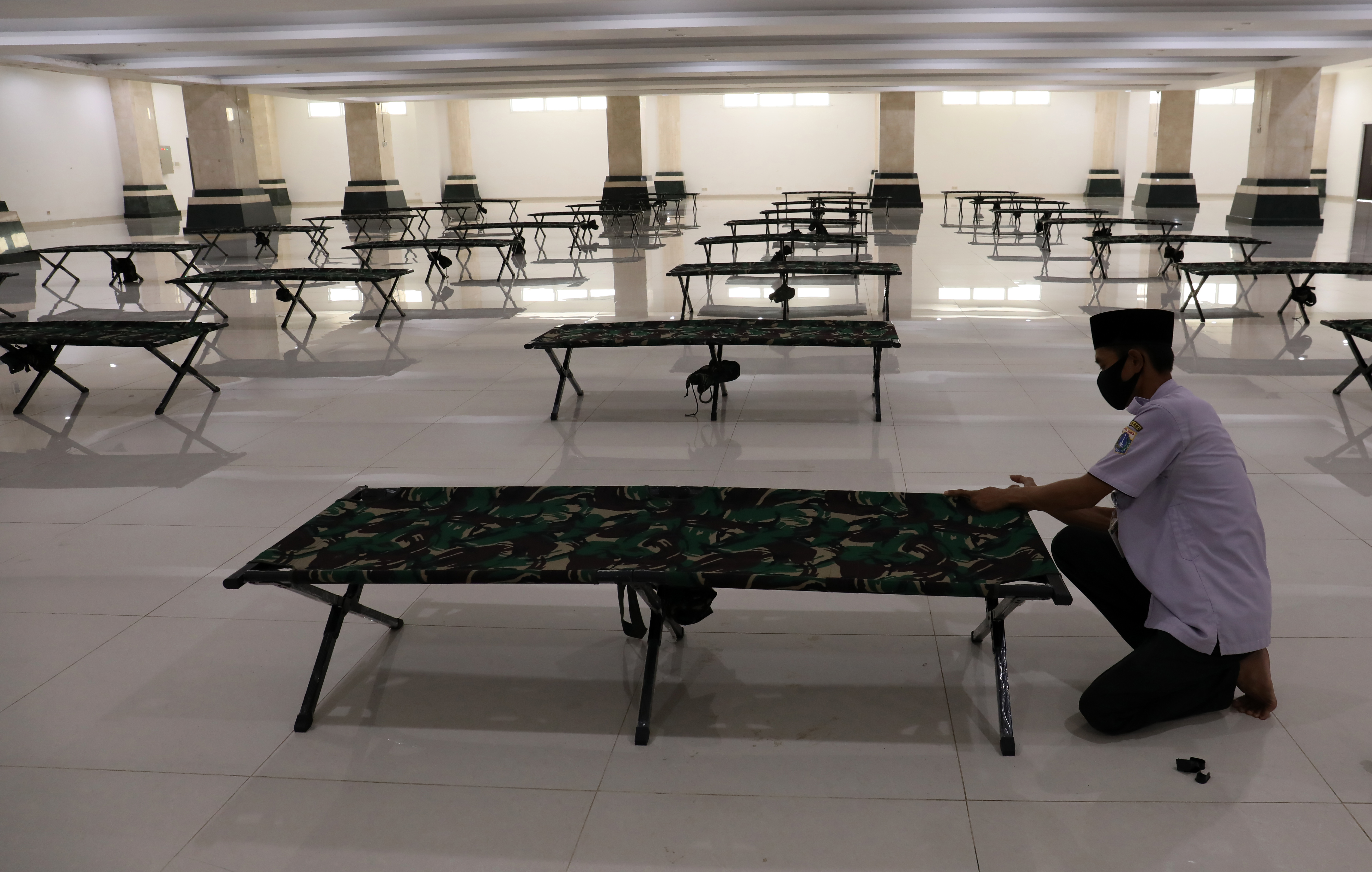 Ilustrasi ruang isolasi untuk pasien covid-19 OTG