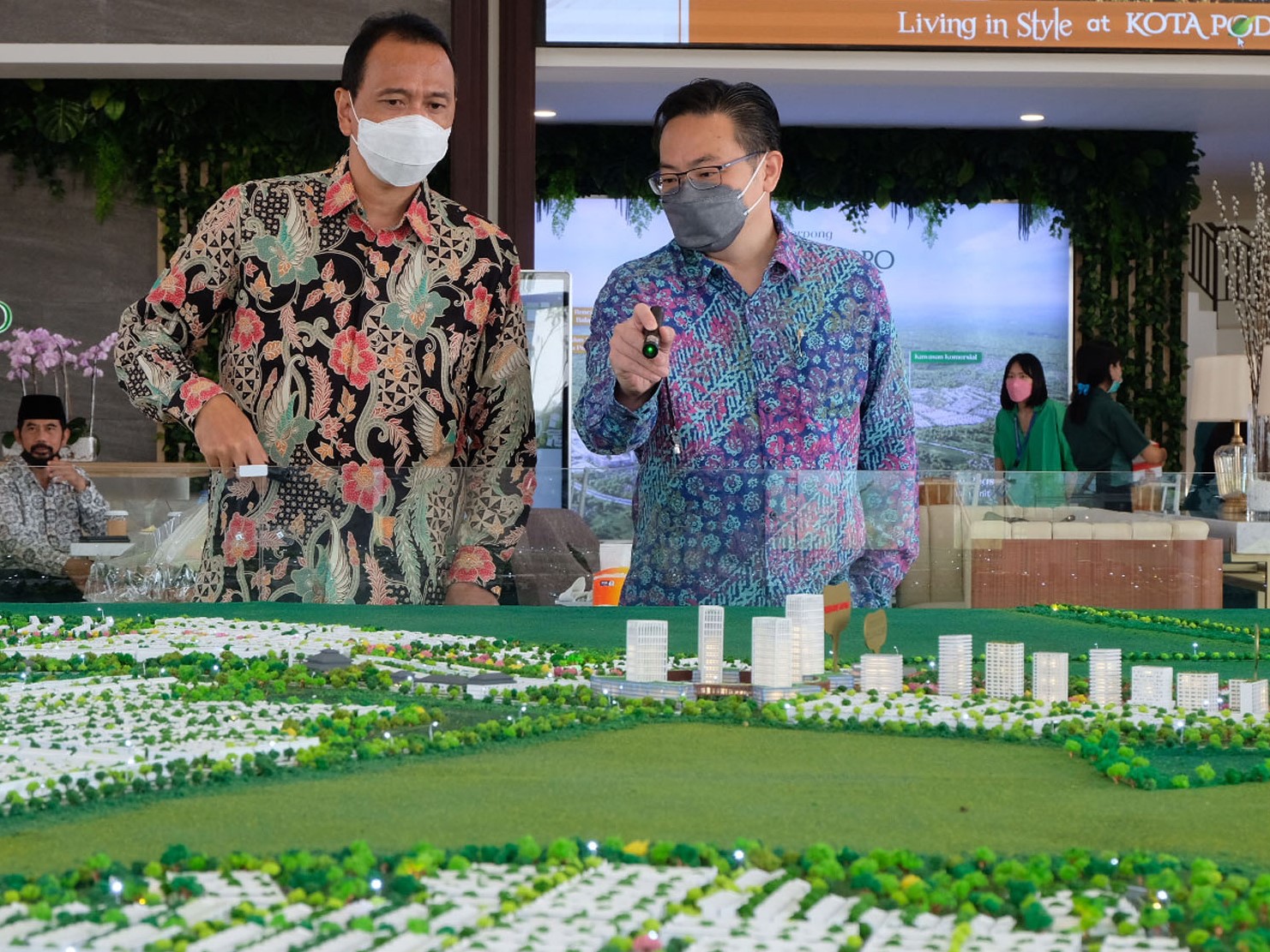 Maket Kota Podomoro Tenjo.