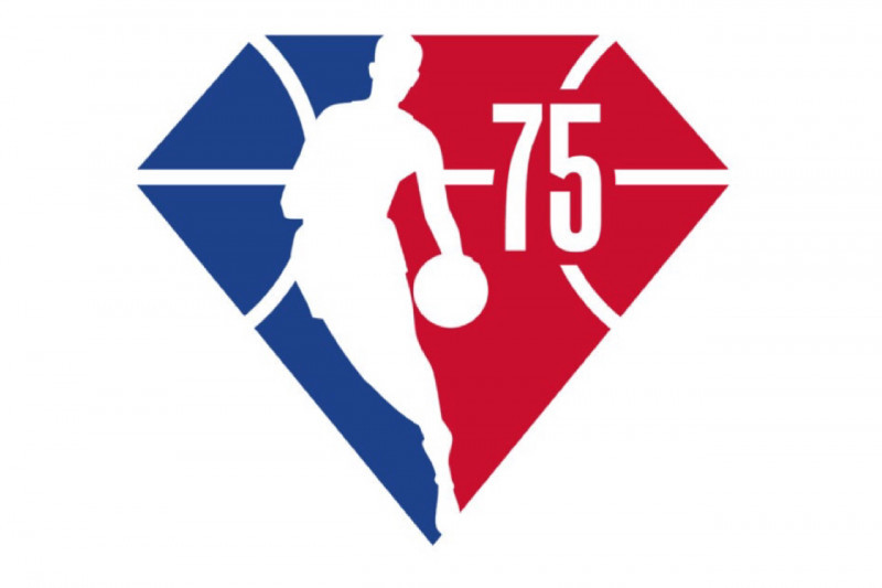 Logo peringatan musim ke-75 NBA.