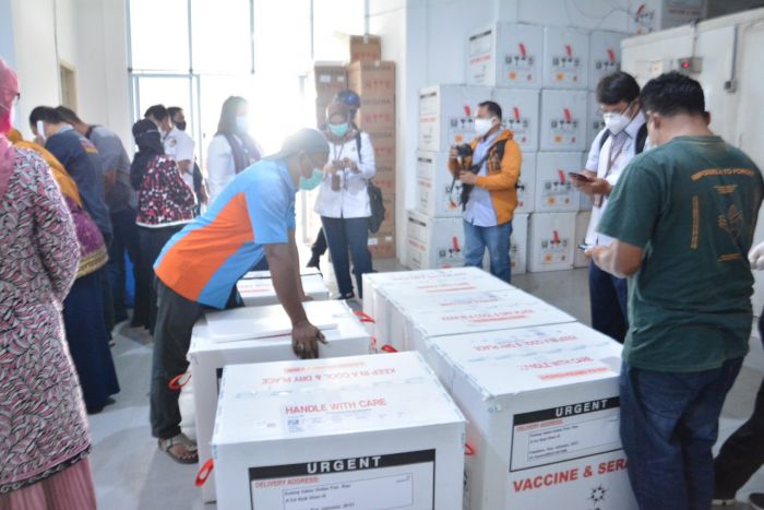 Ilustrasi : Dinas Kesehatan Riau kembali menerima vaksin Covid-19 Sinovac tahap II termin I sebanyak 11.490 dosis. 