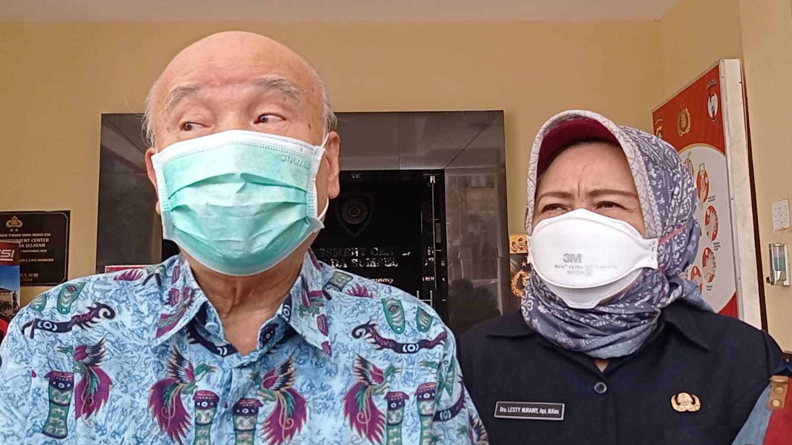 Dokter keluarga Akidi Tio,dr Hardi Darmawan usai menyerahkan donasi Rp2 Triliun ke Kapolda Sumsel