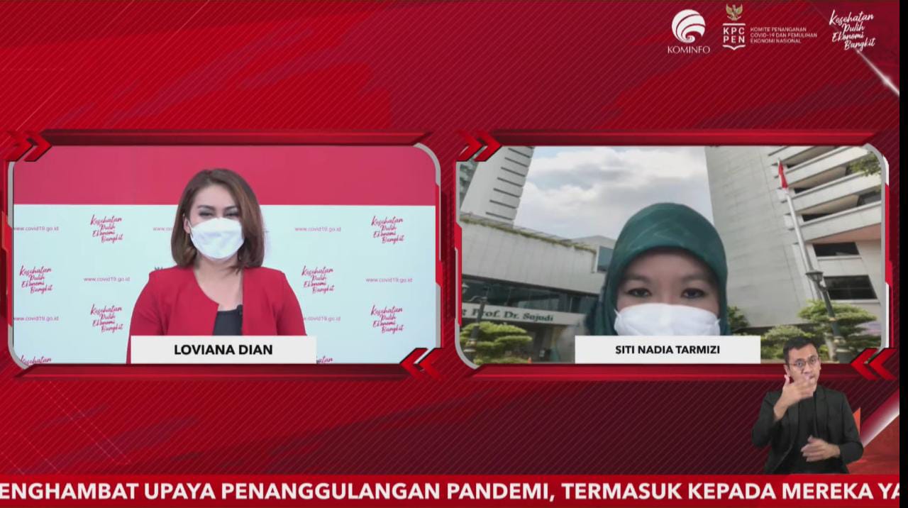 Dialog Produktif KPCPEN yang ditayangkan di FMB9ID_IKP, Rabu (7/7).