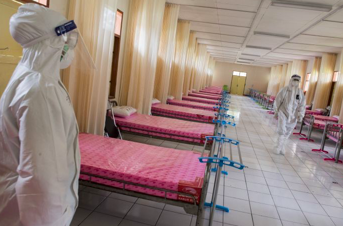 Tempat perawatan pasien Covid-19.