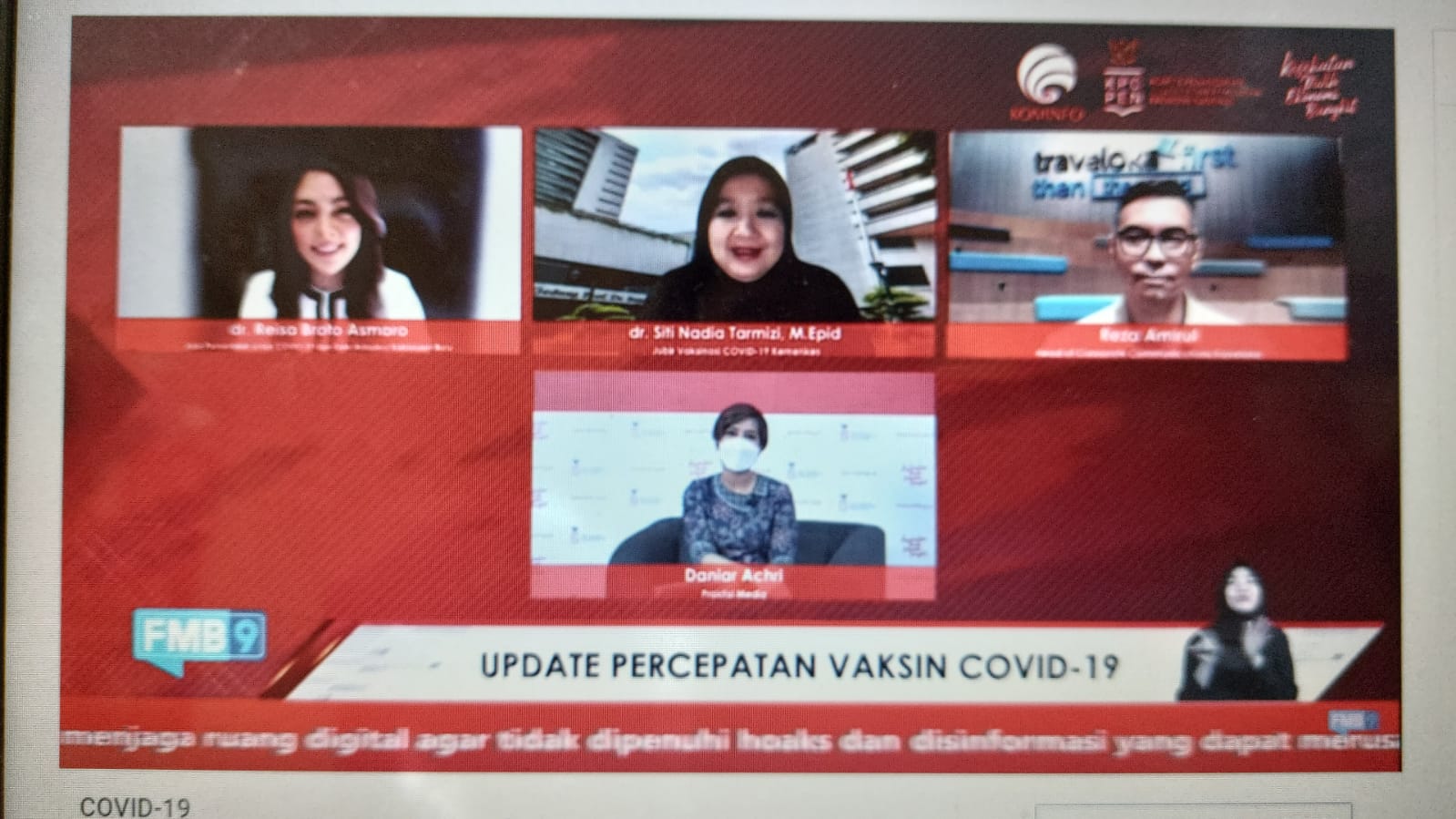 Dialog yang disiarkanForum Merdeka Barat 9 (FMB9) Informasi Komunikasi Publik (IKP), Kemenkominfo, pada Selasa (27/7).