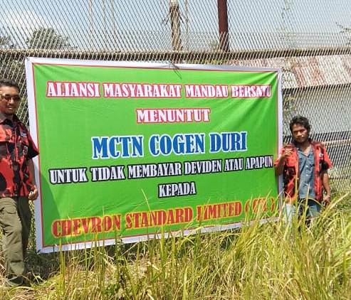 Desakan agar MCTN Riau tidak bayar deviden ke Chevron