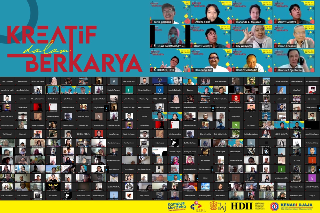Diskusi virtual Kreatif Berkarya