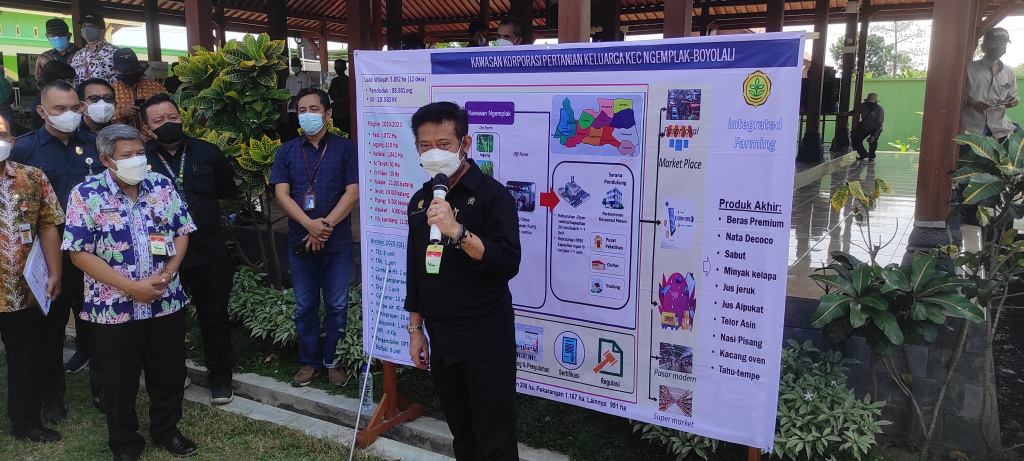 Menteri Pertanian Syahrul Yasin Limpor saat berkunjung ke Boyolali, Jawa Tengah
