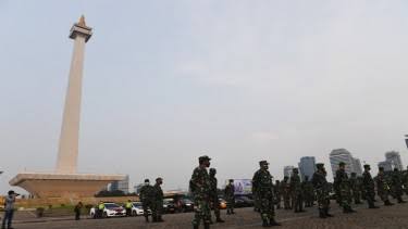 Apel aparat gabungan TNI-Polri kawal aksi demo Jokowi End Game 24 Juli