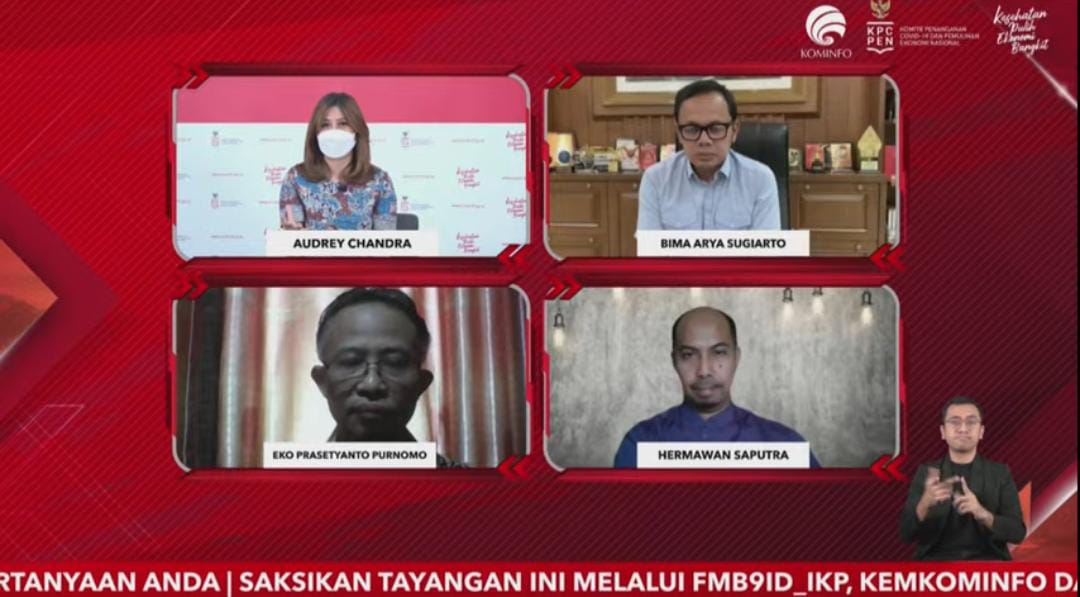 Dialog Produktif yang diselenggarakan oleh KPCPEN dan ditayangkan FMB9ID_IKP, Rabu (7/7).