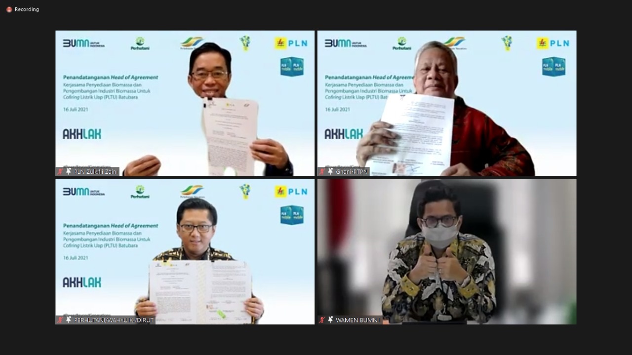 Kerjasama Pegembangan co-firing tiga BUMN