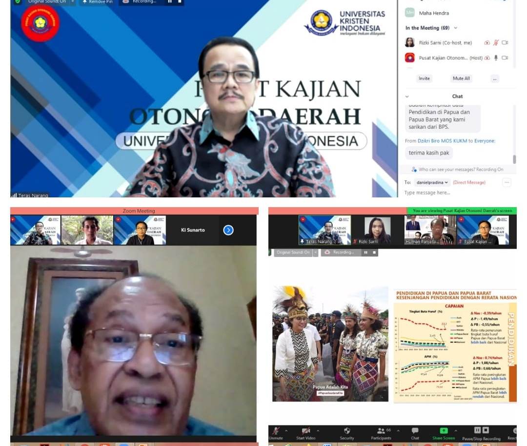 Dr Agustin Teras Narang (atas) dan Manuel Kasiepo (bawah kiri)