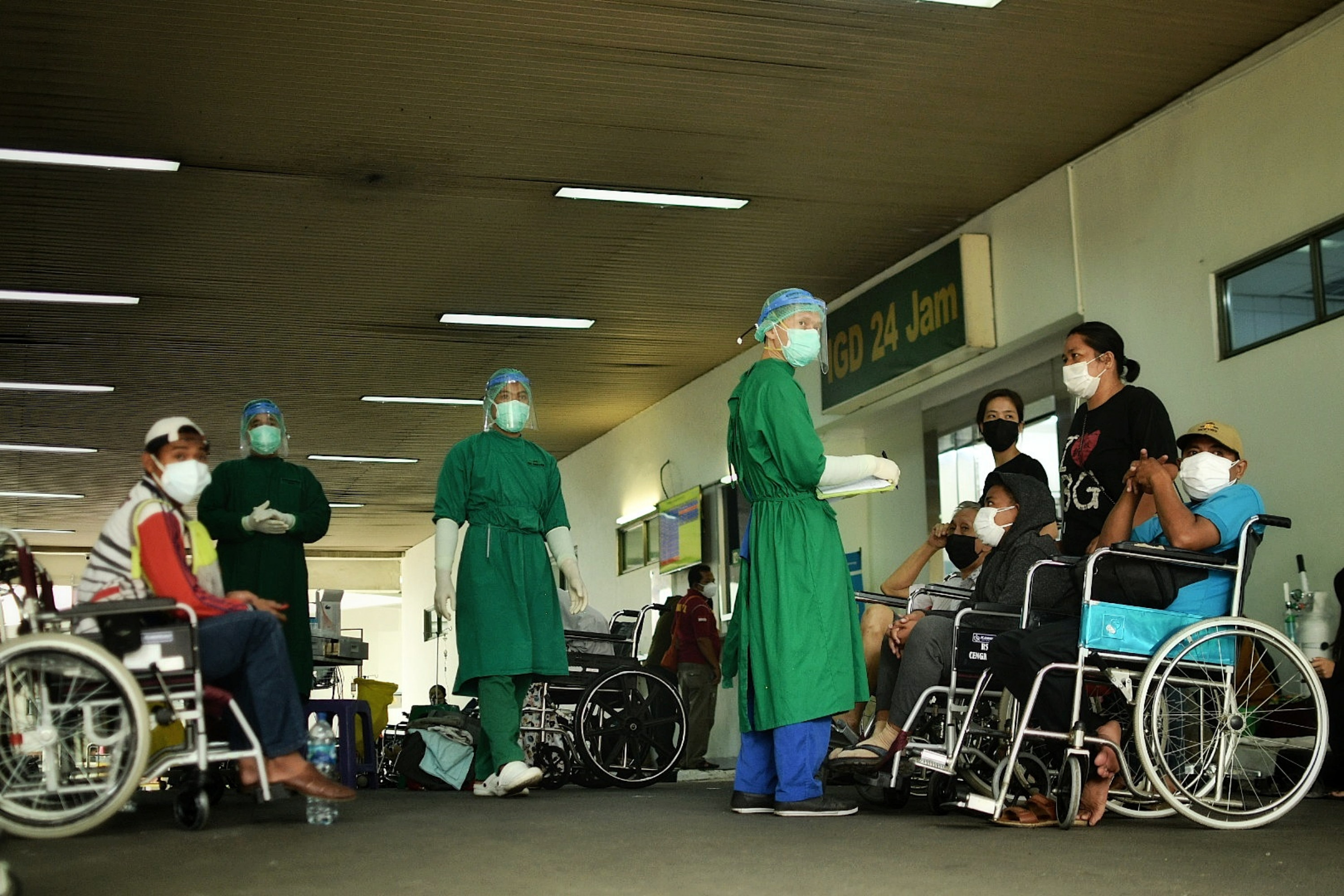 Ilustrasi kondisi RS ketika pasien covid-19 melonjak