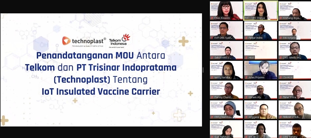 Kerja sama Telkom Indonesisa dan Technoplast dalam penerapan teknologi boks vaksin