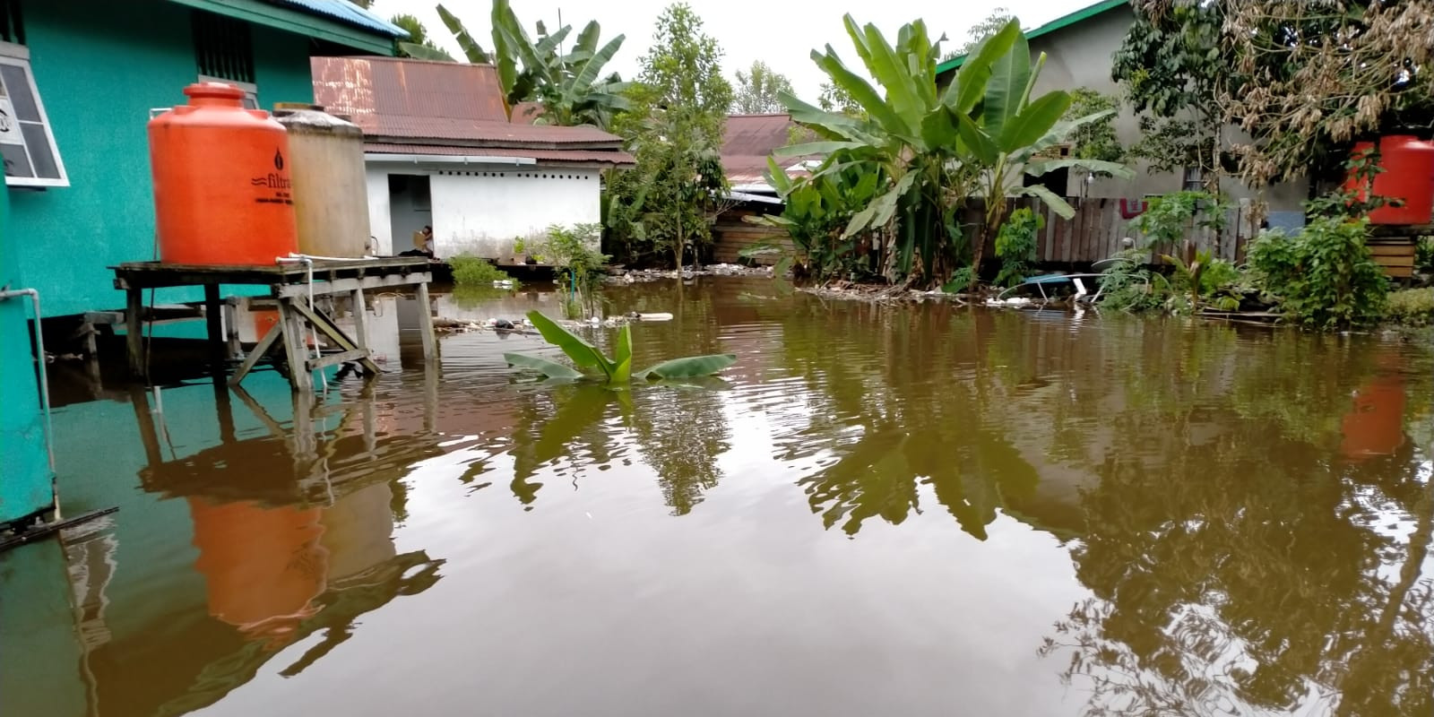 Banjir di Kabupaten Kapuas Hulu, Kalbar.