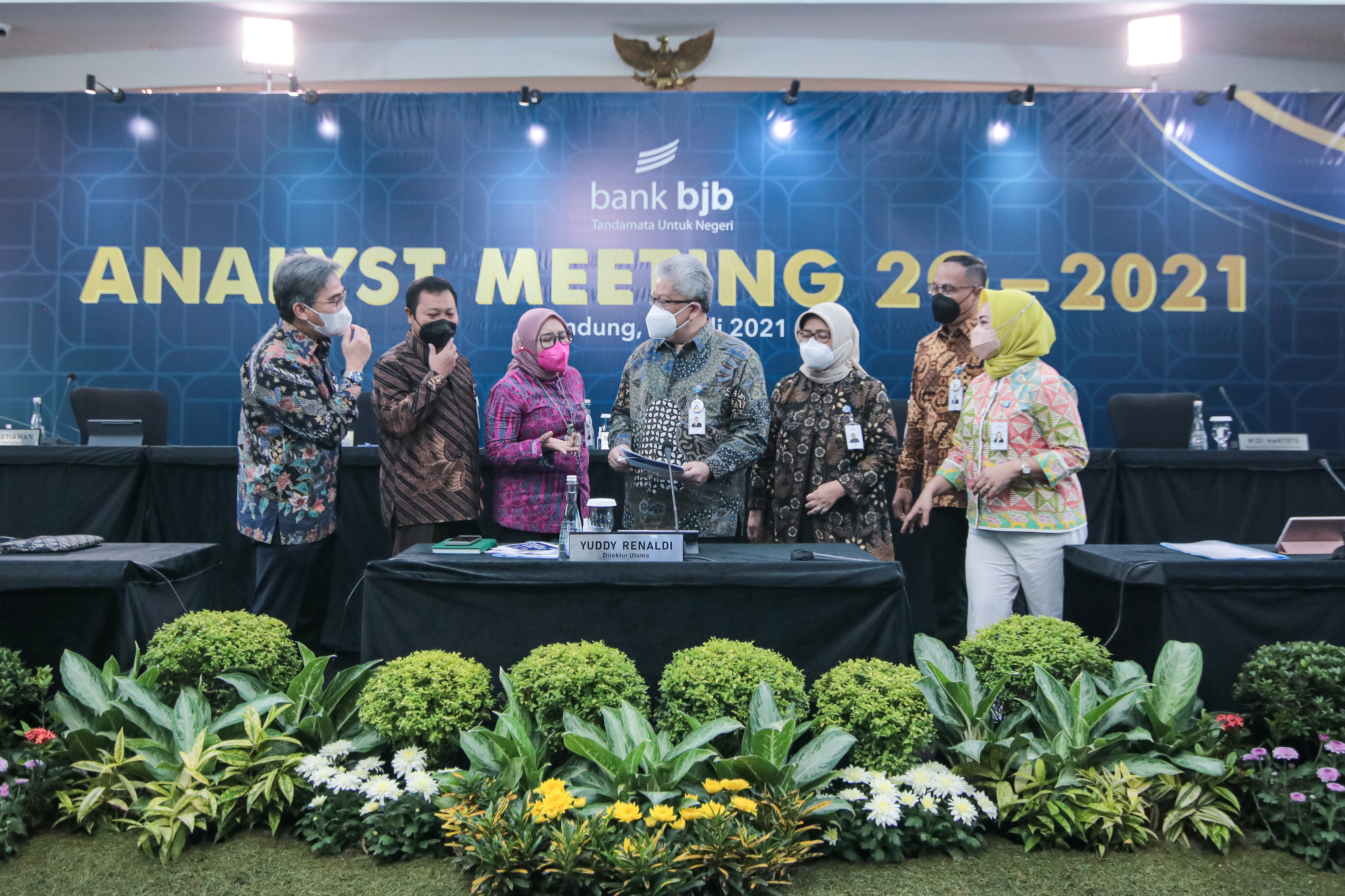 Bank BJB menggelar Analyst Meeting 2021. 