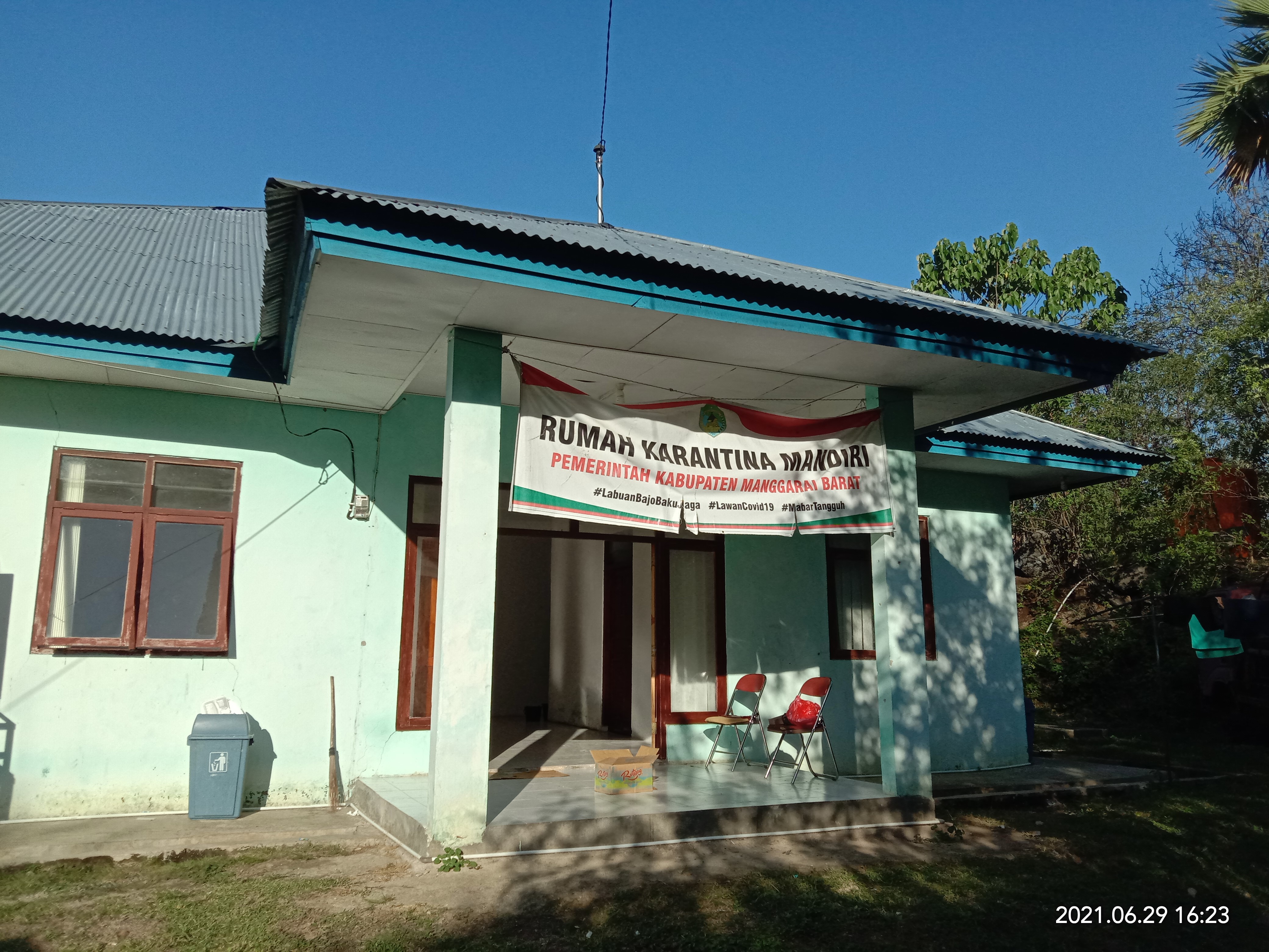 Ruangan karantina dan isolasi di Manggarai Barat. 