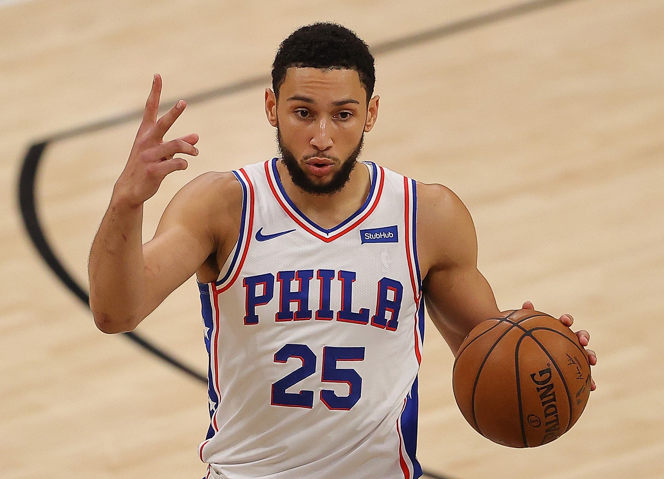 Pemain Philadelphia 76ers Ben Simmons