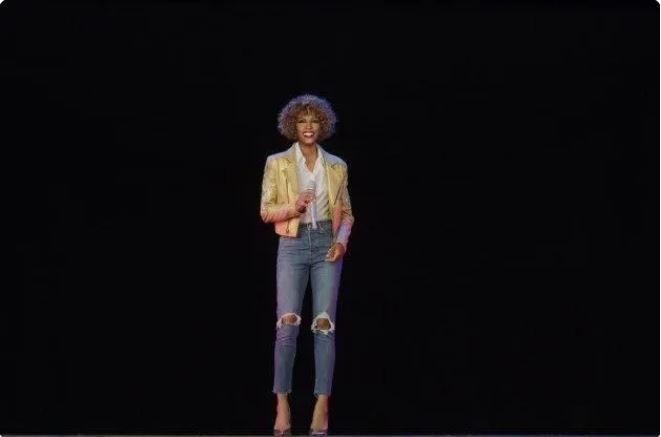 Whitney Houston dalam bentuk hologram