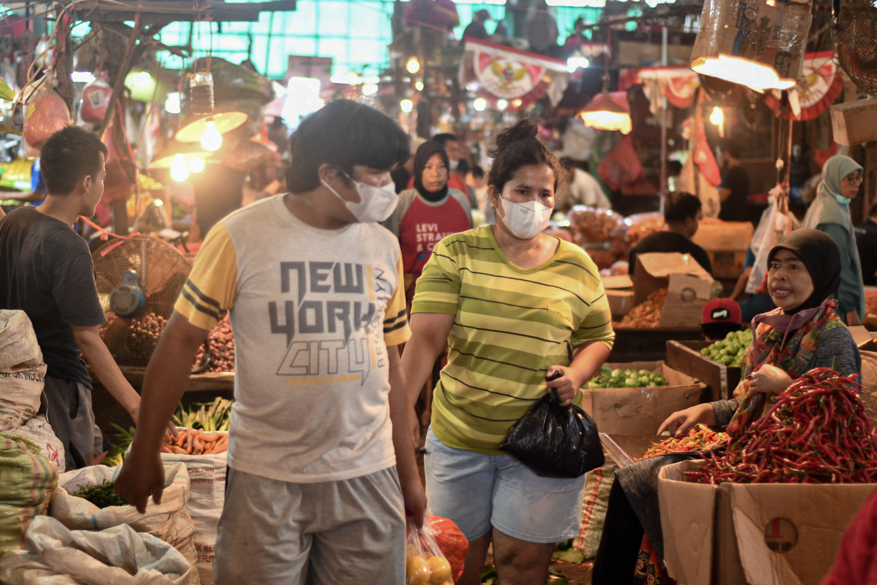 Ilustrasi aktivitas di pasar