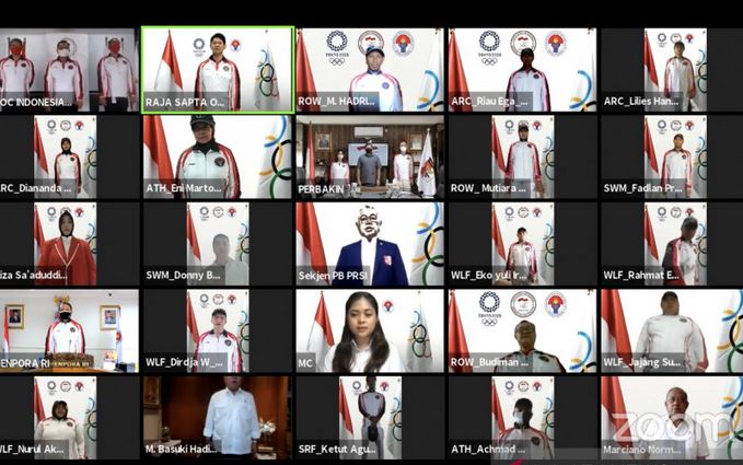 Menpora Kukuhkan Kontingen Olimpiade Indonesia Secara Virtual
